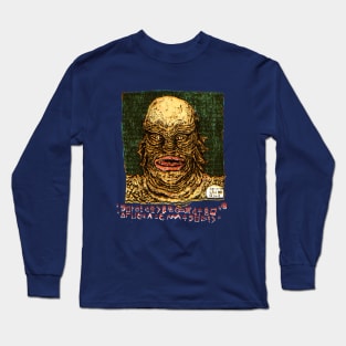 Creature from the Black Lagoon, by Maximiliano Lopez Barrios Long Sleeve T-Shirt